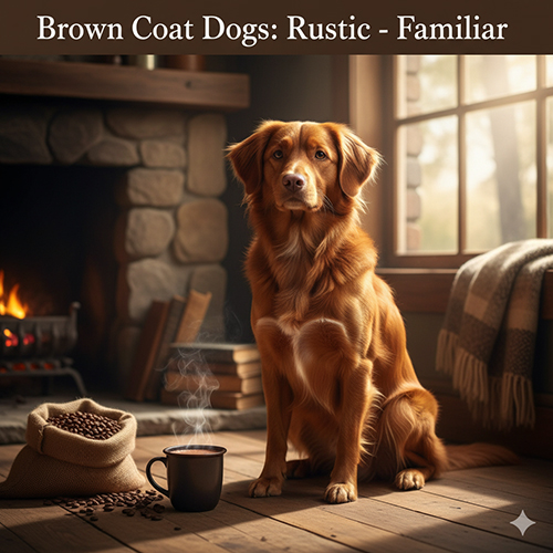 Chó lông nâu mộc mạc và gần gũi – gợi ý tên cho chó màu nâu theo cảm hứng gỗ, cà phê và socola