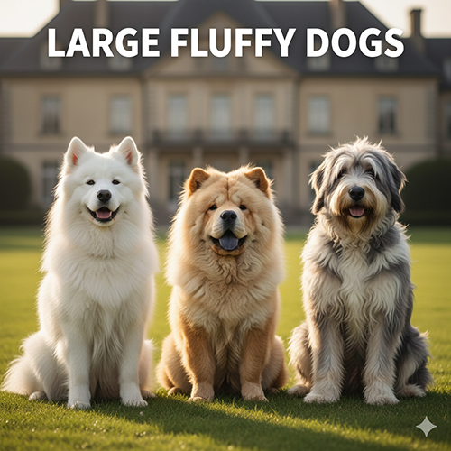 Chó lông xù lớn như Samoyed Chow Chow và Old English Sheepdog