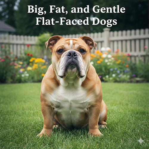 Chó mặt xệ to mập hiền lành phù hợp nhà vườn không gian rộng