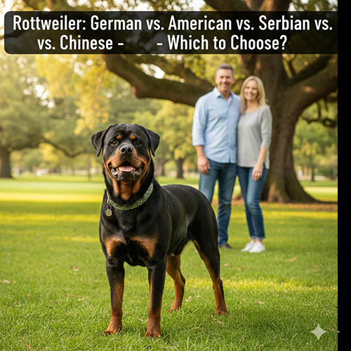 So sánh chó Rottweiler Đức, Mỹ, Serbia và Trung Quốc về ngoại hình và tính cách