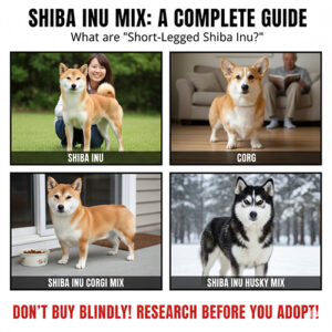 Chó Shiba lai Corgi và Husky – so sánh Shiba Inu chân ngắn và các kiểu Shiba lai phổ biến