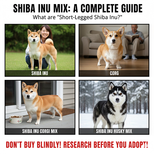 Chó Shiba lai Corgi và Husky – so sánh Shiba Inu chân ngắn và các kiểu Shiba lai phổ biến