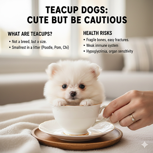 Chó siêu nhỏ, chó teacup: đáng yêu nhưng tiềm ẩn nhiều rủi ro sức khỏe