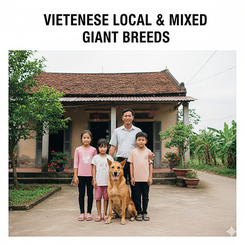 anh gia dinh viet nam nuoi cho ta cho lai giong to truoc san nha nong thon