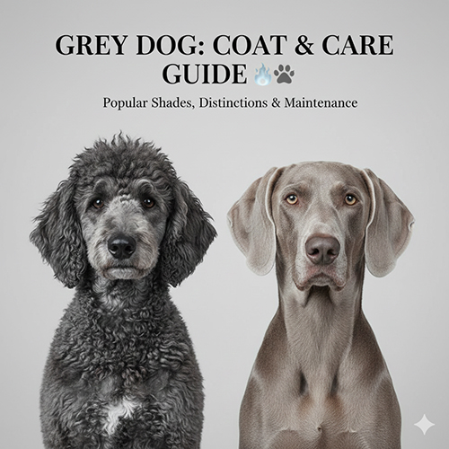 Chó xám với các sắc độ phổ biến, so sánh xám với đen, silver và merle