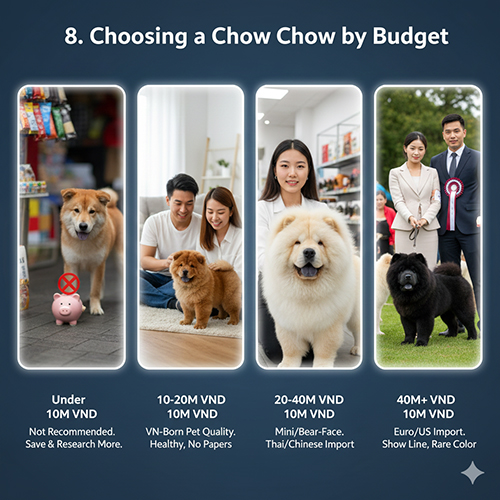 Chọn mua chó Chow Chow theo ngân sách