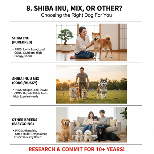 So sánh Shiba Inu thuần, Shiba lai và các giống chó khác để chọn giống phù hợp