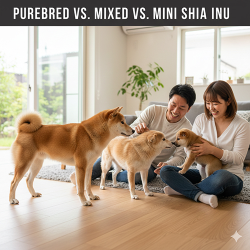 so sánh Shiba thuần Shiba lai và Shiba mini để chọn đúng nhu cầu