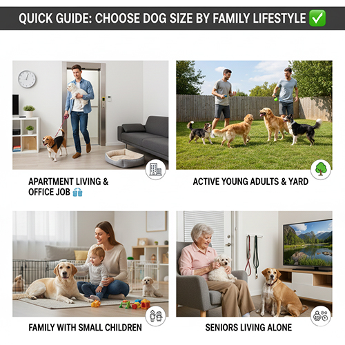 Gợi ý chọn size chó phù hợp với lối sống gia đình và hoàn cảnh sinh hoạt