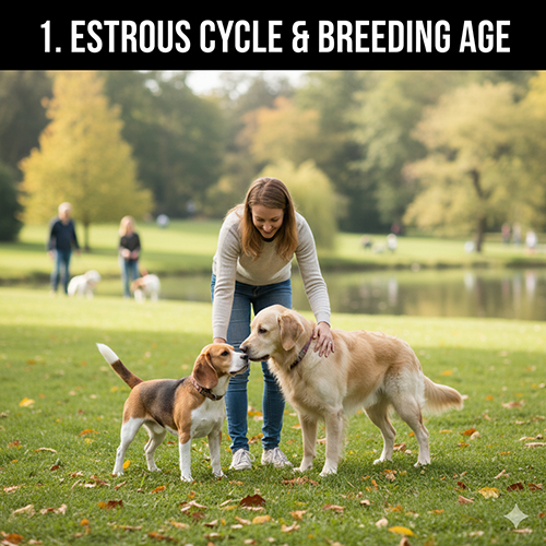 Chu kỳ sinh sản ở chó cái và độ tuổi phối giống lý tưởng trong môi trường tự nhiên