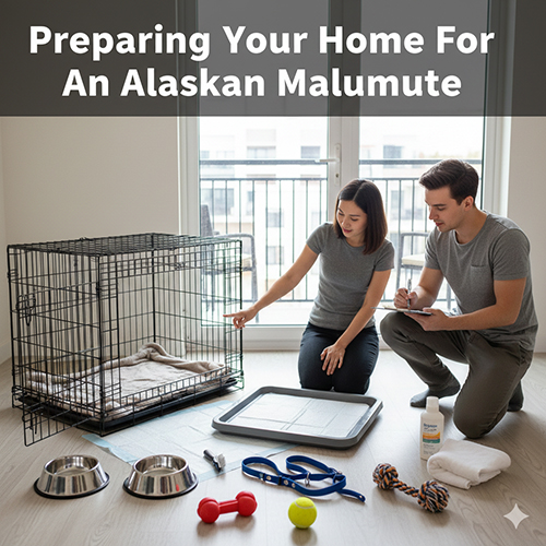 Chuẩn bị nhà cửa và đồ dùng cần thiết trước khi nuôi chó Alaska Malamute