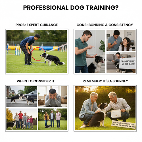 Có nên gửi chó Border Collie tới trung tâm huấn luyện chuyên nghiệp