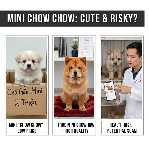 Có nên mua Chow Chow mini, mặt gấu giá tốt hay không