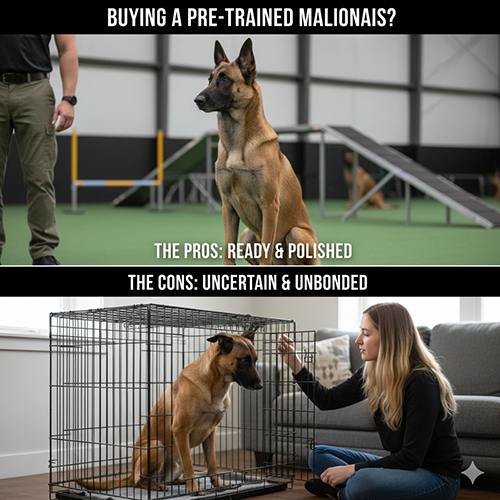 co nen mua cho malinois da huan luyen san voi hinh anh doi lap giua cho tap luyen va cho trong chuong