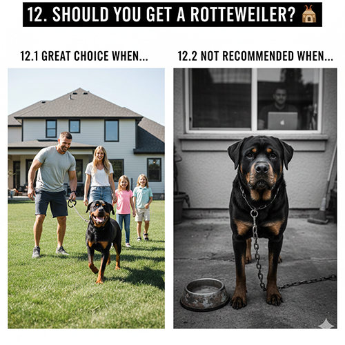 Có nên nuôi chó Rottweiler? Thời điểm phù hợp và khi nào không nên nuôi