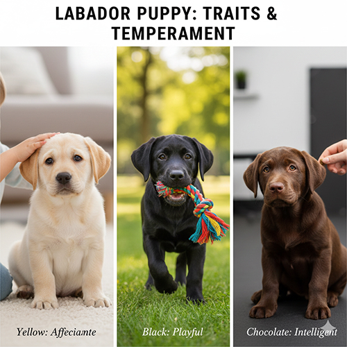 Đặc điểm ngoại hình và tính cách của chó Labrador con theo từng màu lông
