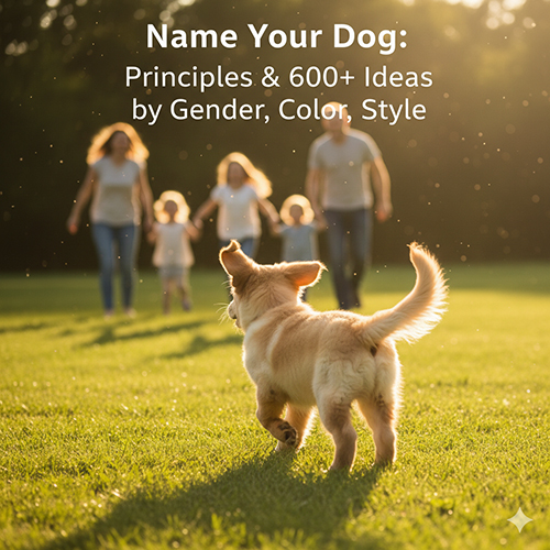 Đặt tên cho chó: Nguyên tắc và hơn 600 gợi ý theo giới tính, màu lông và phong cách