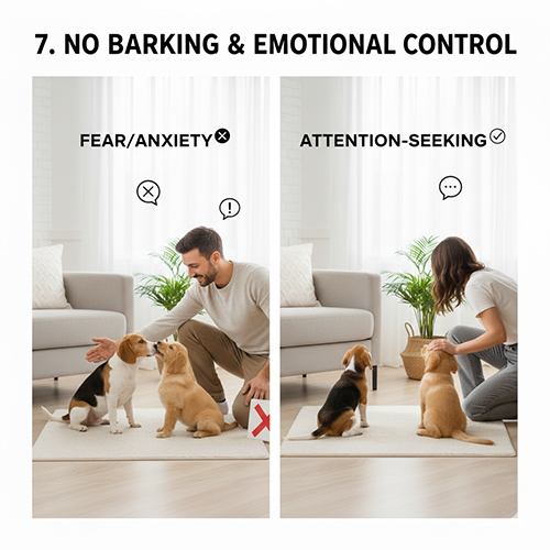 Dạy chó con không sủa bậy và kiểm soát cảm xúc hiệu quả tại nhà