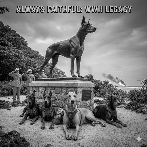 Doberman và tượng đài Always Faithful – di sản trong Thế chiến II
