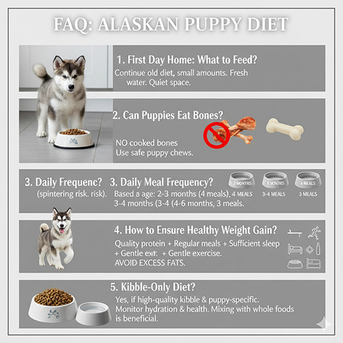 faq nhung cau hoi thuong gap ve che do an cho cho alaska con