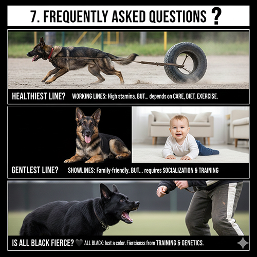 FAQ về các dòng Becgie: dòng khỏe nhất, dòng hiền nhất, và sự thật về Becgie đen tuyền có dữ hơn không