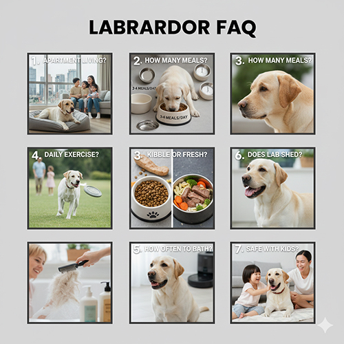 FAQ giải đáp nhanh các câu hỏi thường gặp khi nuôi chó Labrador trong gia đình