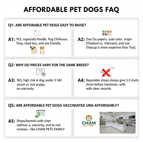 câu hỏi thường gặp về chó cảnh giá rẻ dễ nuôi giá và tiêm phòng