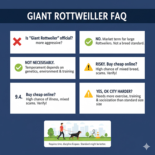 FAQ giải đáp các câu hỏi thường gặp về chó Rottweiler dòng đại