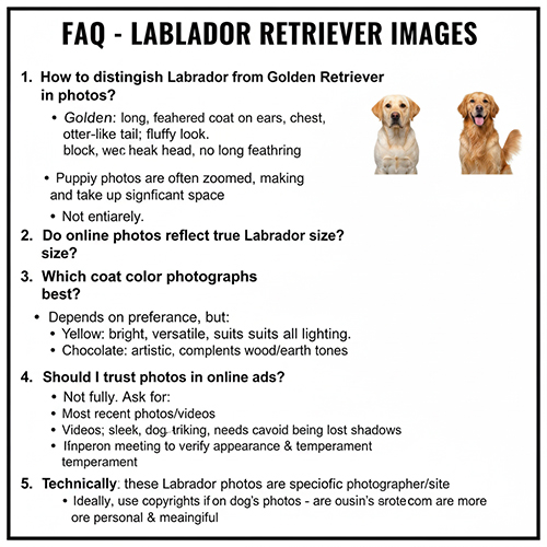 FAQ hình ảnh chó Labrador Retriever và cách phân biệt qua ảnh