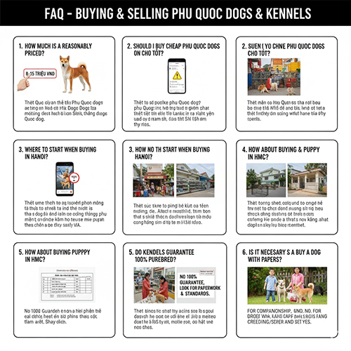 FAQ mua bán chó Phú Quốc & chọn trại uy tín