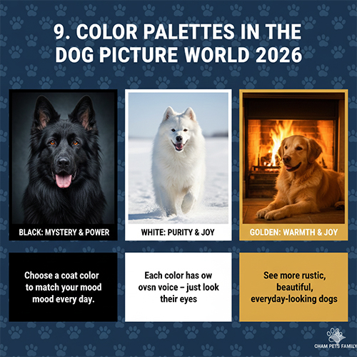 anh cho mau den trang vang va cam xuc