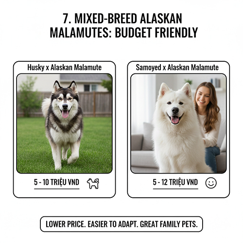 Hinh anh bang gia Alaska lai voi Husky va Samoyed 5-10 trieu 5-12 trieu