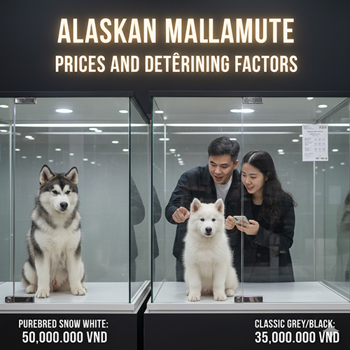 Giá chó Alaska Malamute và các yếu tố ảnh hưởng