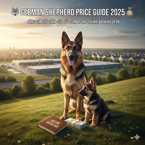 giá chó Becgie Đức – bảng giá chó chăn cừu Đức con, trưởng thành, đã huấn luyện