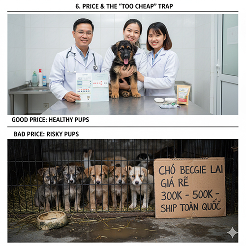 Giá chó Becgie lai và cảnh báo rủi ro khi thấy tin rao quá rẻ