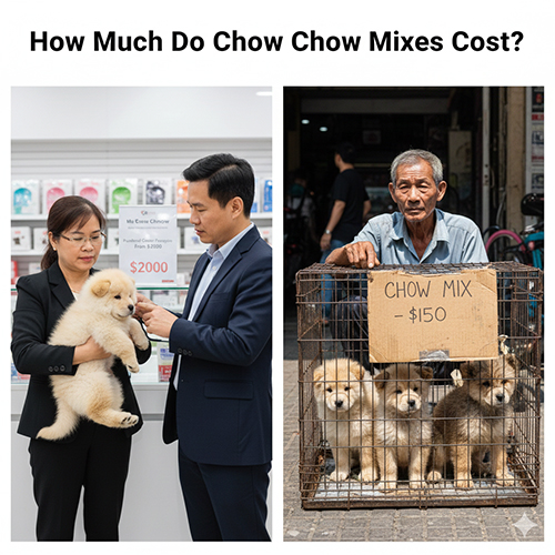 Giá chó Chow Chow lai chênh lệch lớn tùy nguồn gốc và điều kiện chăm sóc