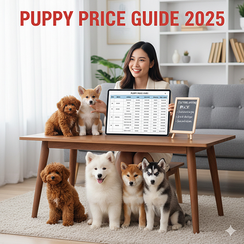 Giá chó con: bảng giá chuẩn, yếu tố ảnh hưởng và cách xem giá thông minh cho người mới