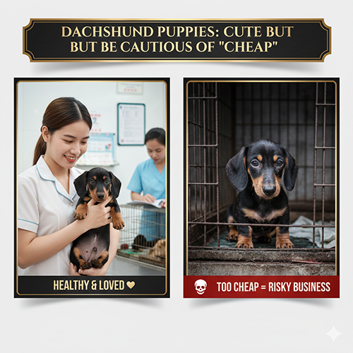 Giá chó Lạp xưởng con và cảnh báo khi gặp mức giá quá rẻ