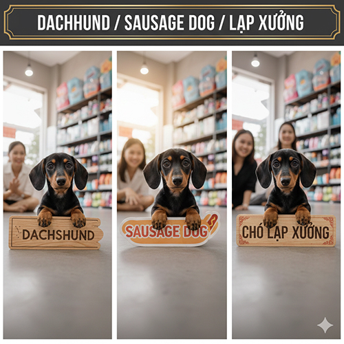 Giá chó xúc xích và chó Lạp xưởng có giống nhau không