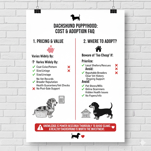 Giá và nơi mua chó Lạp xưởng con: những lưu ý quan trọng khi chọn nguồn uy tín