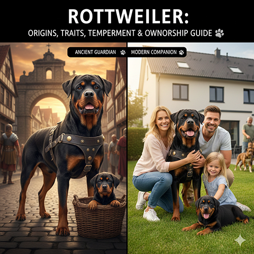 Giống chó Rottweiler – nguồn gốc, đặc điểm, tính cách và kinh nghiệm nuôi tại Việt Nam
