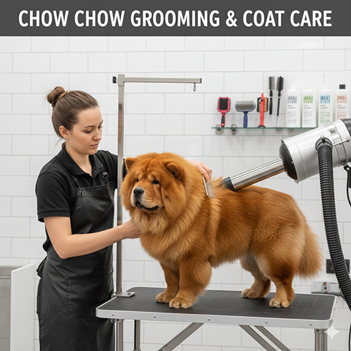 Grooming và chăm sóc lông cho chó Chow Chow tại tiệm grooming