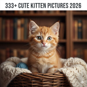 Hình ảnh mèo con dễ thương đáng yêu với đôi mắt to tròn siêu cute