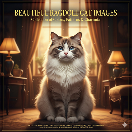 Hình ảnh mèo Ragdoll đẹp với màu sắc, họa tiết và thần thái đặc trưng