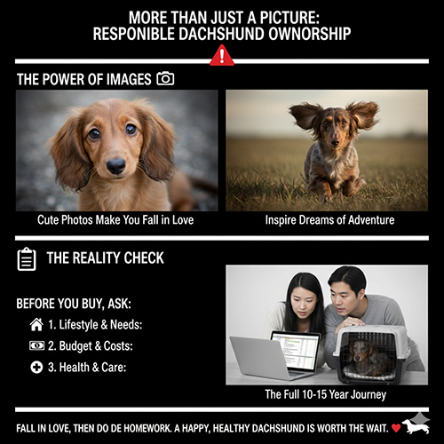 hình minh họa chọn nuôi chó Lạp xưởng có trách nhiệm gồm ảnh cún dễ thương ảnh vận động và cảnh gia đình tìm hiểu thông tin