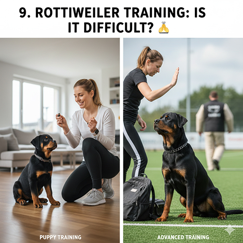 Huấn luyện chó Rottweiler: từ chó con tới nâng cao