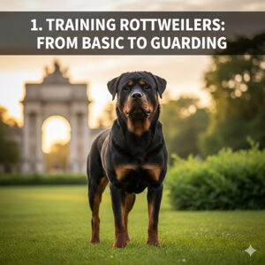 Huấn luyện chó Rottweiler từ cơ bản đến canh gác bảo vệ trong môi trường ngoài trời