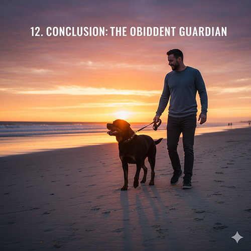 Chó Rottweiler được huấn luyện bài bản trở thành vệ sĩ trung thành và biết nghe lời