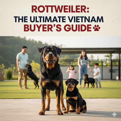 Hướng dẫn mua bán chó Rottweiler và chọn trại uy tín tại Việt Nam