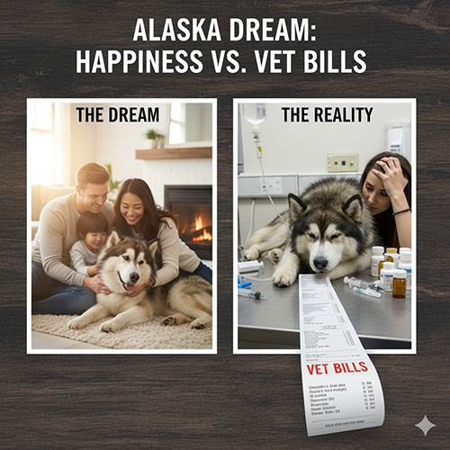 Chó Alaska: giấc mơ nuôi thú cưng và thực tế chi phí thú y
